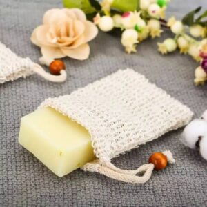 sisal cotton soap bag