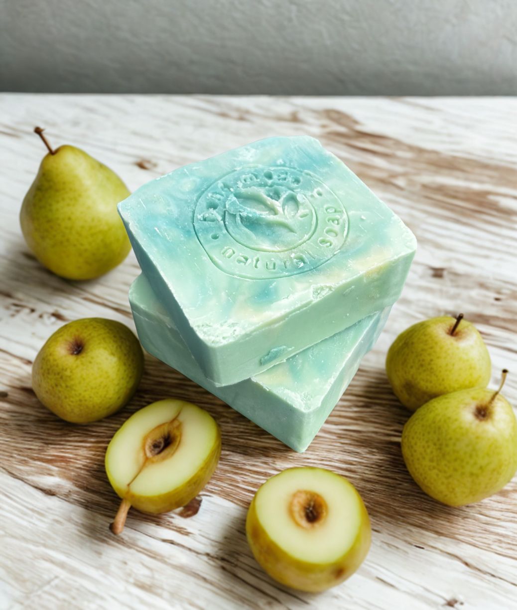 English Pear Soap + French Green Clay