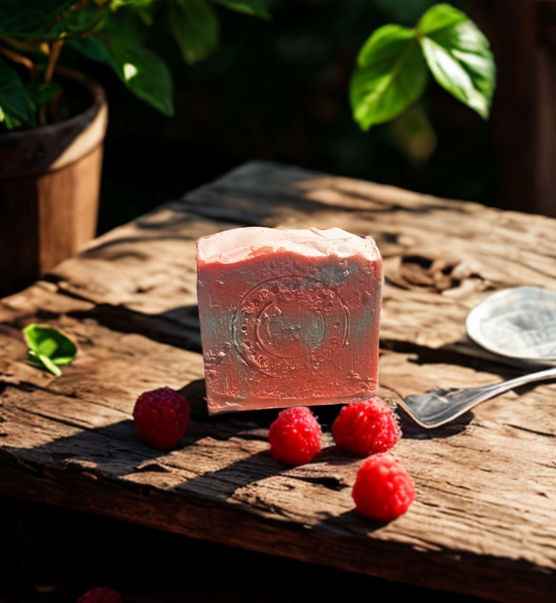 medium soap bar raspberry & lime
